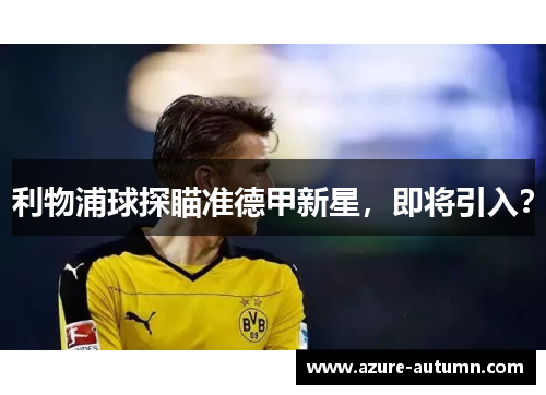 利物浦球探瞄准德甲新星，即将引入？